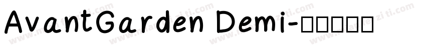 AvantGarden Demi字体转换